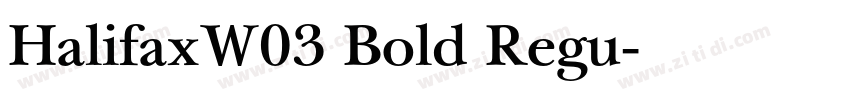 HalifaxW03 Bold Regu字体转换
